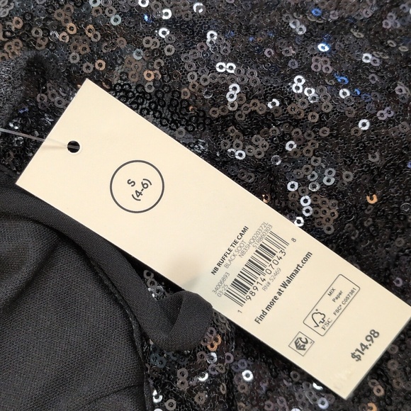 Sequin Ruffle Tie-Front Cami - Picture 11 of 16